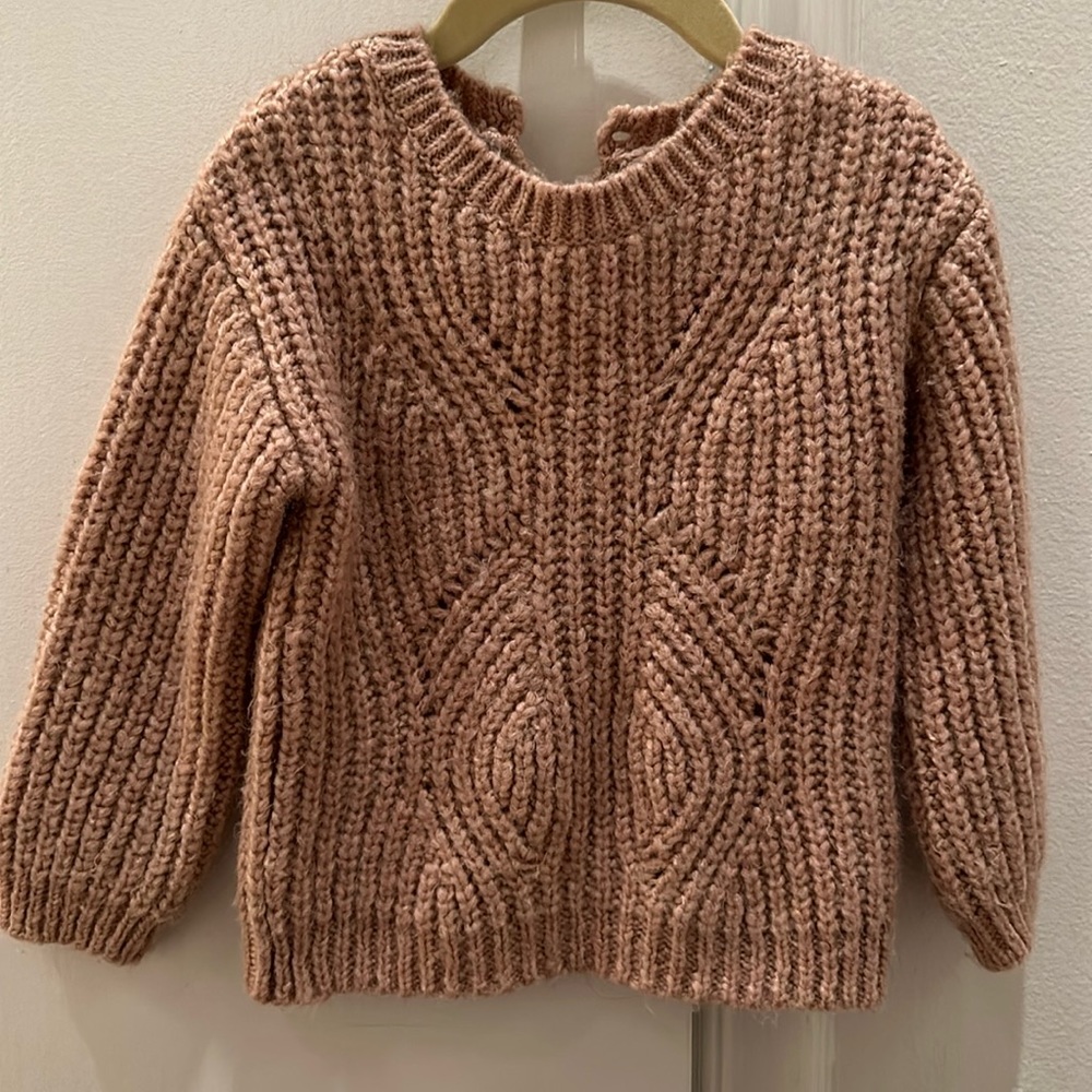 Zara Pink Toddler Sweater Size 2-3Y